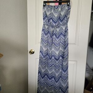 Guess XS Chevron Maxi Dress